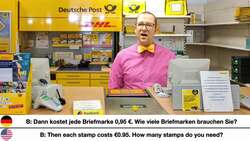 ein Paket verschicken: Deutsch lernen auf der Post Instructional Video