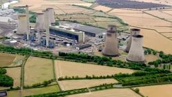 Aerials of West Burton A Power Station News Clip