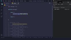 JavaScript Masterclass - Zero to Job-Ready with Hands-On Projects - Switch Statements / 027 Instructional Video