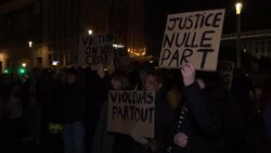 CLEAN : Protest in Brussels against sexual violence at nightclubs News Clip