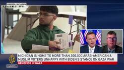 Muslim voters unhappy with Biden's stance on Gaza war News Clip