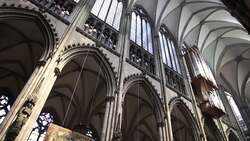 Germany, Cologne, Cathedral - Clerestory Stock Footage