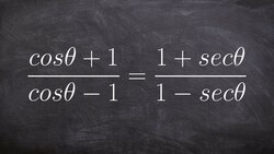 How to verify an identity by simplifying complex fractions Instructional Video