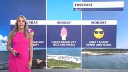 Mostly sunny skies, with warm temperatures on Saturday across Long Island News Clip