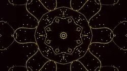 Gold Kaleidoscope Loop Stock Footage