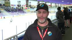 Family faceoff: Father and son compete against each other at Winter Games News Clip