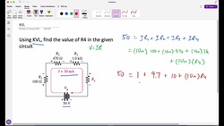 Solve R4 using KVL Instructional Video