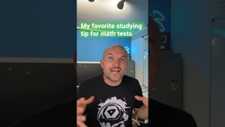 My favorite studying tip for math tests Instructional Video