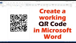 Creating Fully Working QR Codes in Microsoft Word Instructional Video