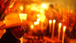 Cementery at San Andres Mixquic Stock Footage