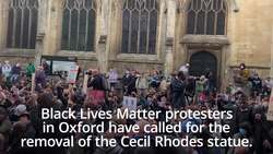 Oxford protesters call for removal of Cecil Rhodes statue News Clip
