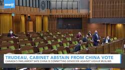 Trudeau, Cabinet Abstain From China Vote News Clip