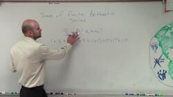 Pre-Calculus - Learn to find the sum of an arithmetic series Instructional Video