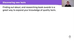 Developing reading preferences in Year 5 through text recommendations Instructional Video