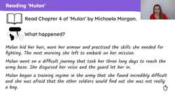 Engaging with the legend of 'Mulan' Instructional Video