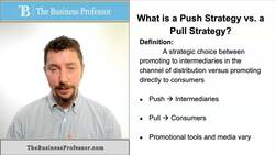 Marketing - Push Strategy vs Pull Strategy Instructional Video