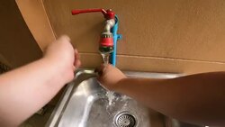 POV : Washing hand Stock Footage