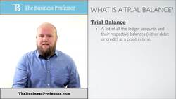 Trial Balance - Financial Accounting Instructional Video