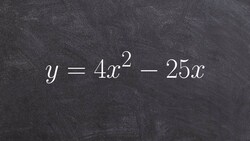 How to factor out the GCF to solve a quadratic for two solutions Instructional Video