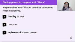 Comparing 'Tissue' with other poems Instructional Video