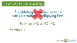 Evaluating Polynomials Using Substitution Instructional Video