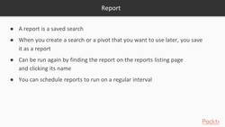Learning Splunk - Saved Searches – Report Instructional Video