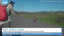 First 2-Legged Robot To Learn To Run And Walk Outside News Clip