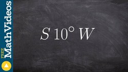 How to graph a bearing as south due West Instructional Video