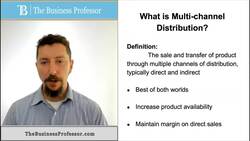 Marketing - What is Multi-Channel Distribution Instructional Video