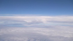 Flight above the clouds in 4k Stock Footage