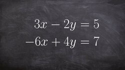 How to Determine When a System of Equation Has no Solution by Elimination Instructional Video