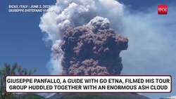 Mt Etna Erupts: Blast At Italy's 'Lady Of Rings' Volcano, Tourists Scrambleto Safety News Clip