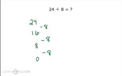 Division by Subtracting Equal Groups Instructional Video