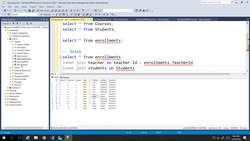 Microsoft SQL Server Development for Everyone - Running Queries on Related Tables (Inner Join) Instructional Video