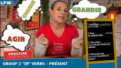 Practise Your French Group 2 "IR" Verbs - PRÉSENT Instructional Video