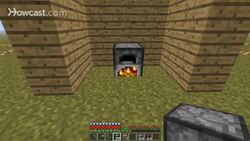 Minecraft Tutorial: How to Make a Fireplace Instructional Video