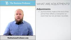 Introduction to Adjustments in Accounting Instructional Video