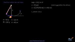 Physics Problem: Collision and Rotational Swing of a Rod-Block System Instructional Video