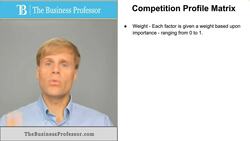 Competition Profile Matrix Instructional Video