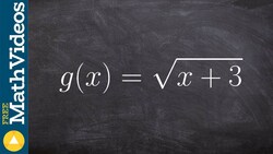 Writing the domain of a radical function in interval notation Instructional Video