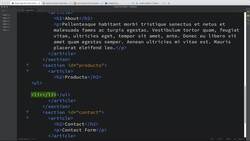 Modern Web Design with HTML5, CSS3, and JavaScript - Styling Sections Using Cascading Style Sheets (CSS) Instructional Video