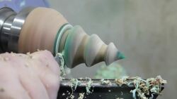 How to cast a green hybrid Christmas TREE into resin SNOW BALL - Woodturning Instructional Video