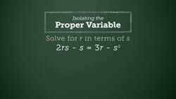 Solving Multivariable Equations Instructional Video