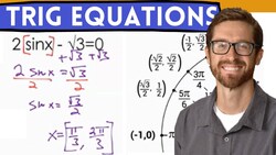 Solve Trig Equation with Unit Circle (4 examples) Instructional Video
