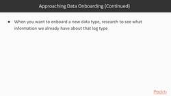 Learning Splunk - How to Approach Data Onboarding Instructional Video