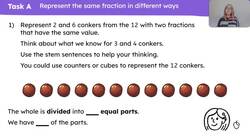 Use representations to describe and compare two fractions Instructional Video