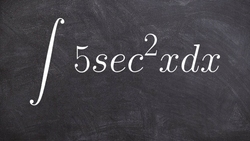 Find an antiderivative of secant squared Instructional Video