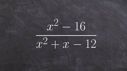 Simplifying a rational expression by factoring Instructional Video