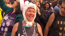 #TheMoment Canadians polar bear dipped into 2024 News Clip