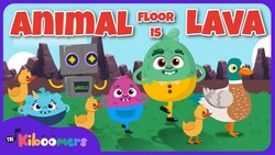 THE KIBOOMERS Floor is Lava Animal Dance - Preschool Fun Instructional Video